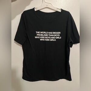 SHEIN Black Graphic Tee